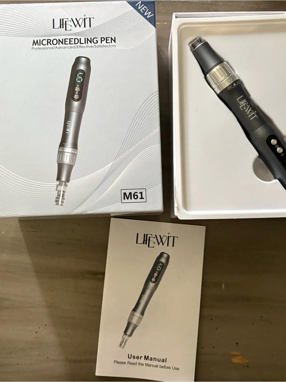 Lifewit Black Microneedling Pen M61 - Professional Dermapen